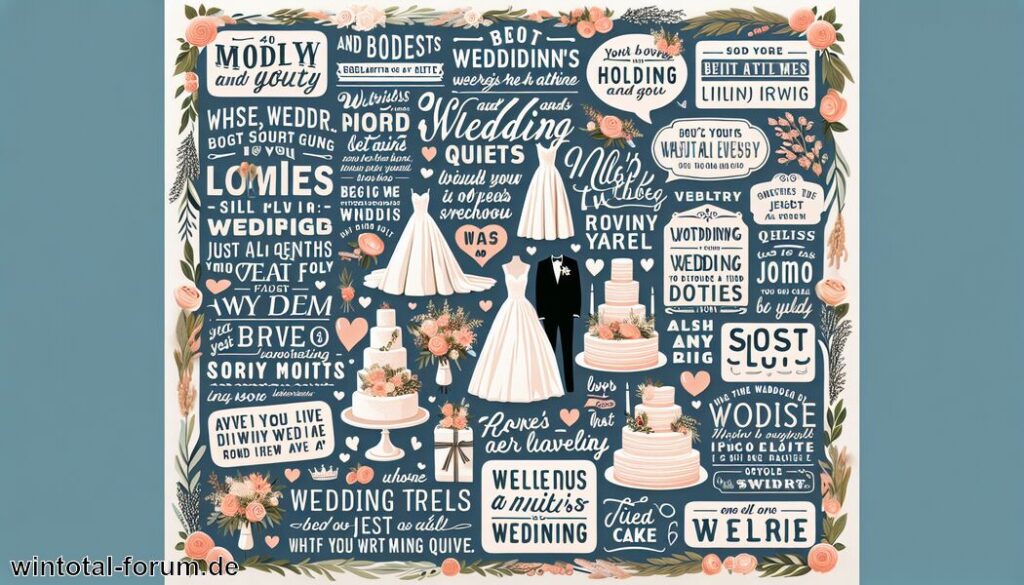Über 40 moderne Sprüche zur Hochzeit – Neue Inspirationen