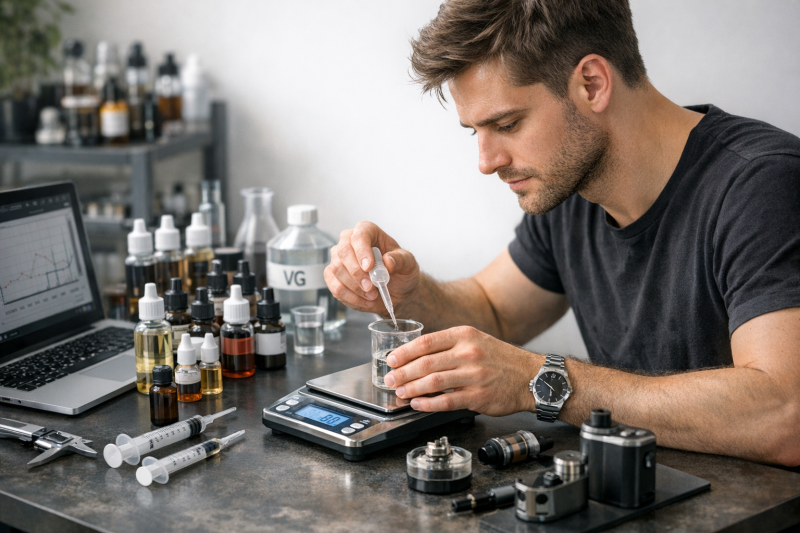 DIY-E-Zigarette: Eigene Aromen präzise berechnen und mischen 2026